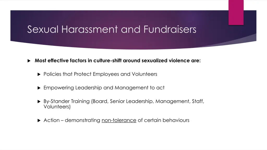 sexual harassment and fundraisers 2
