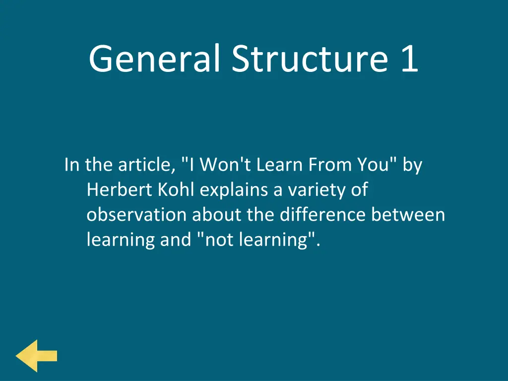 general structure 1