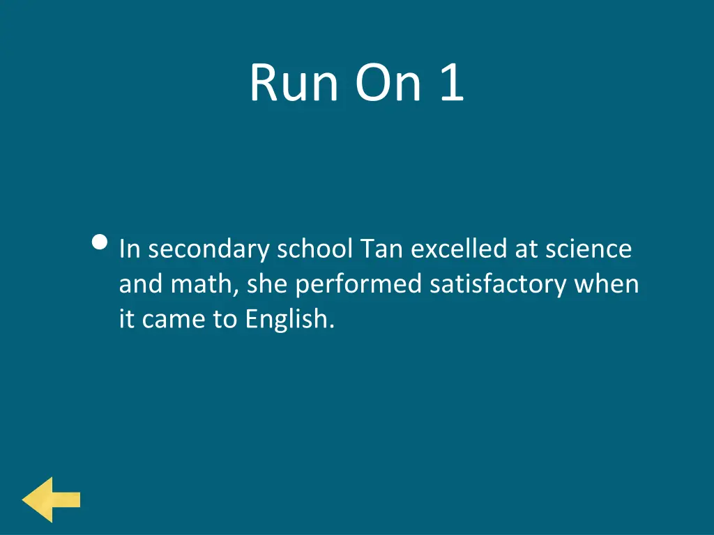 run on 1