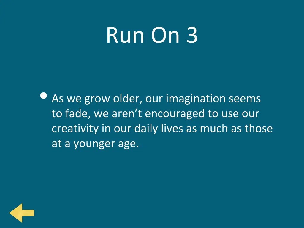 run on 3