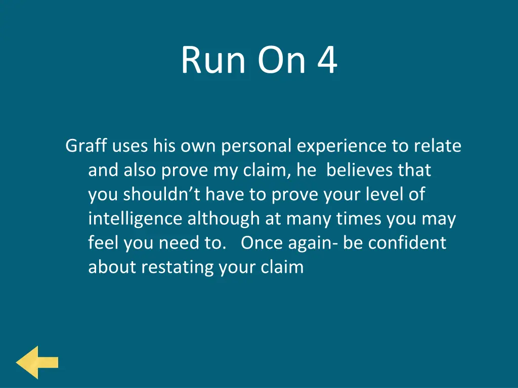 run on 4