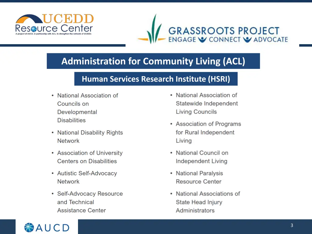 administration for community living acl