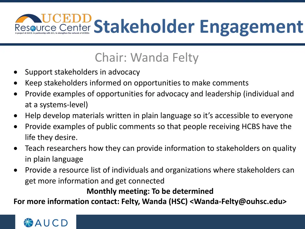 stakeholder engagement