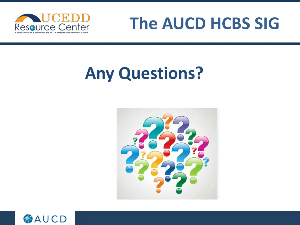 the aucd hcbs sig 5