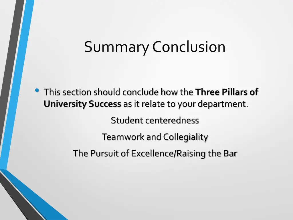 summary conclusion