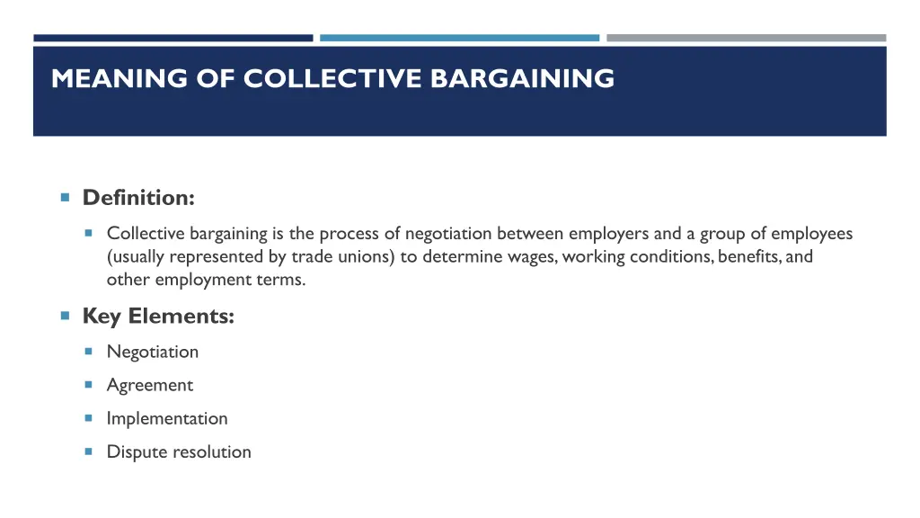 meaning of collective bargaining