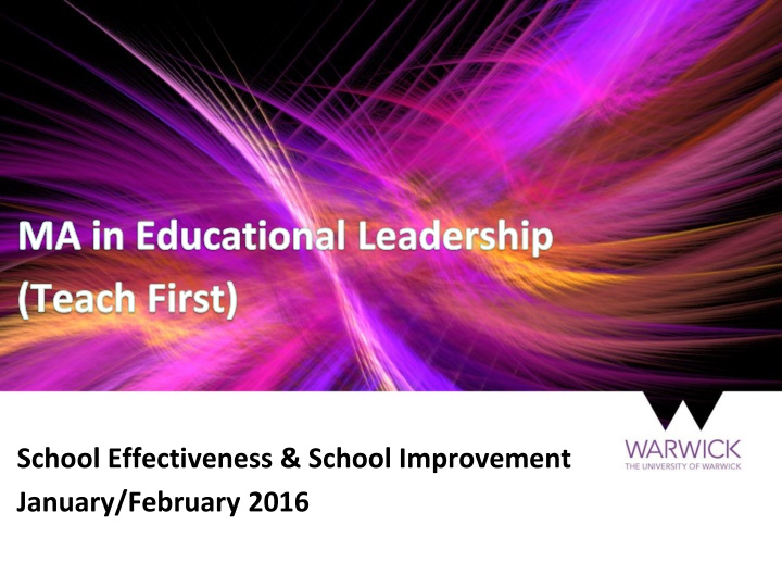 ma in educational leadership teach first