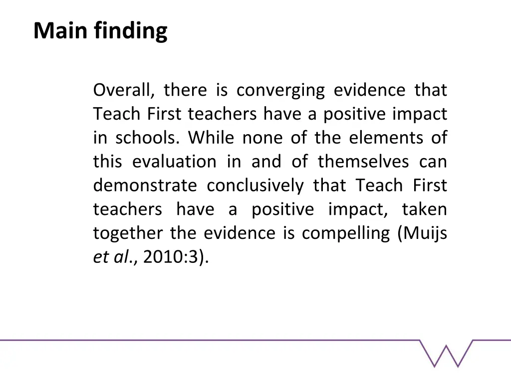 main finding
