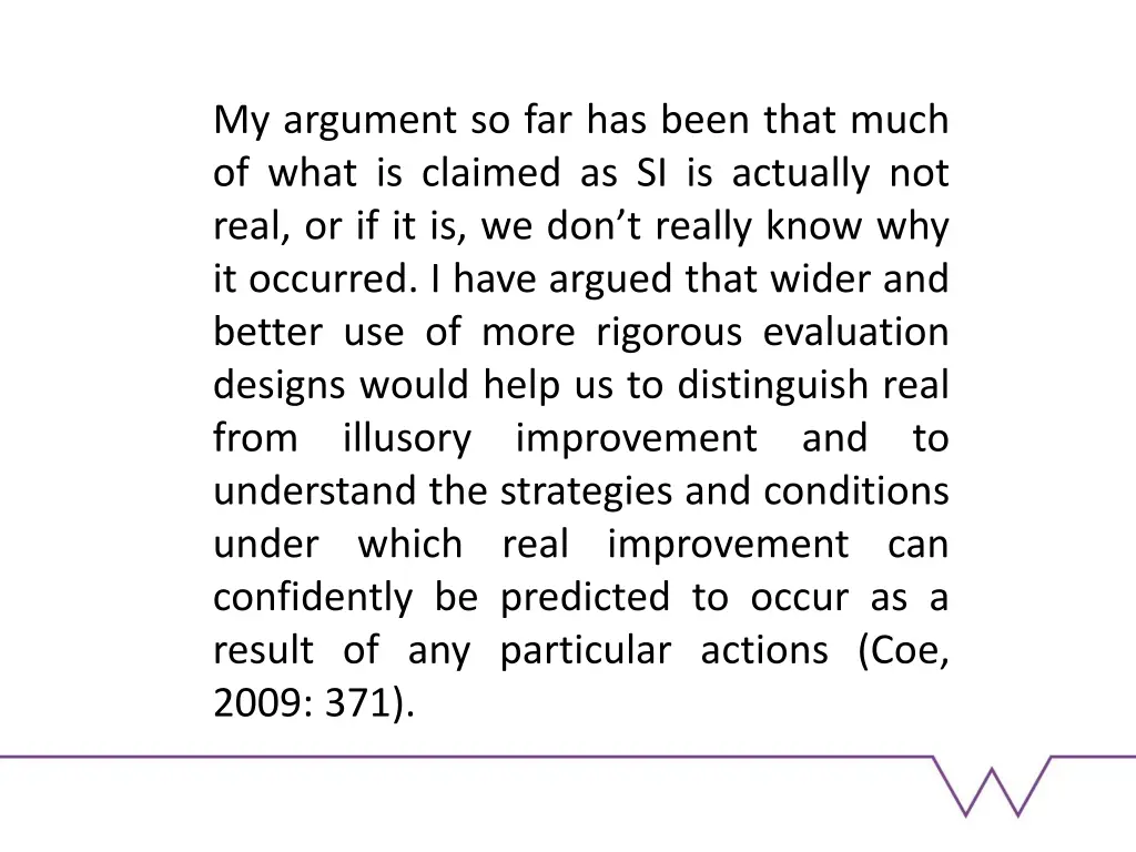 my argument so far has been that much of what 1
