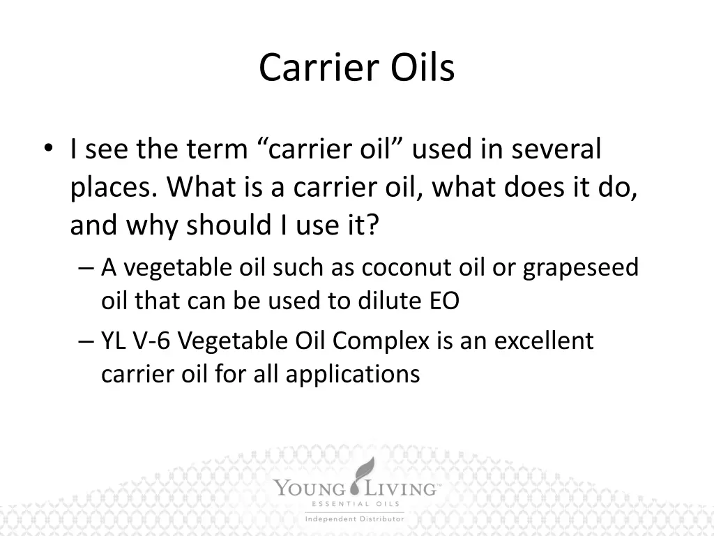 carrier oils