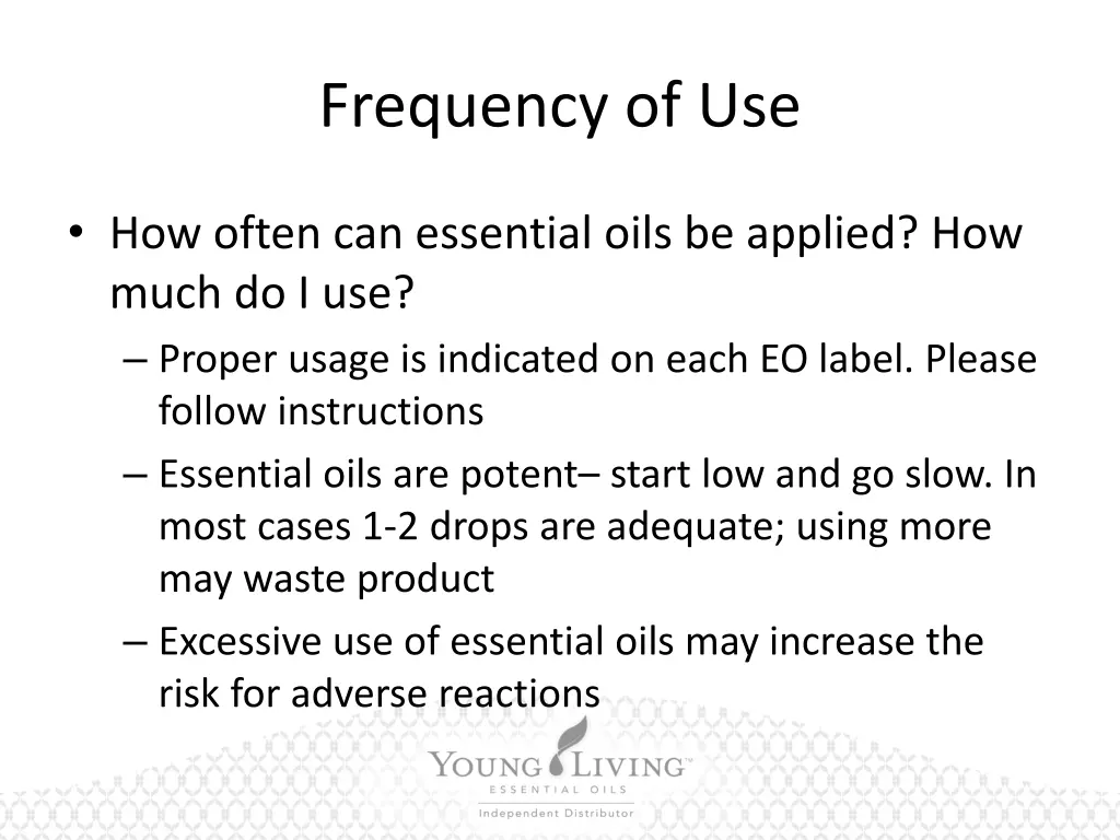 frequency of use