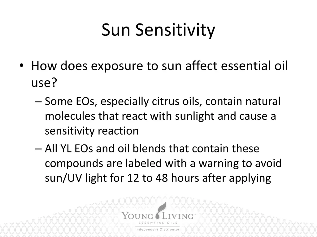 sun sensitivity