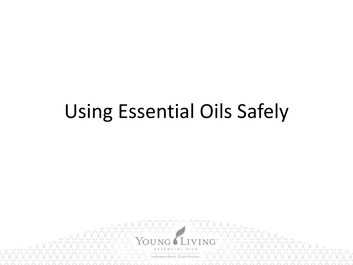 using essential oils safely