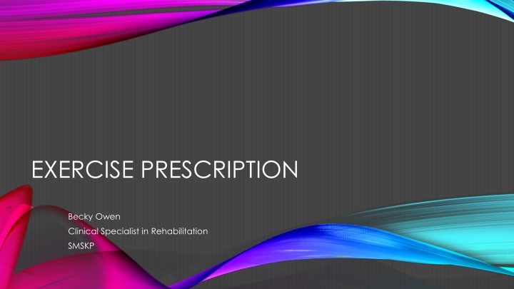 exercise prescription