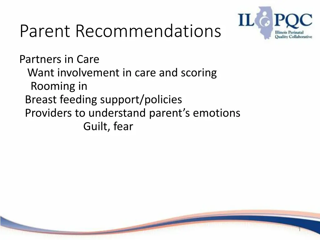parent recommendations 1
