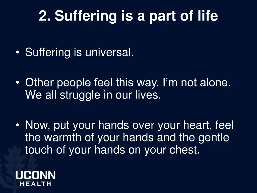 2 suffering is a part of life