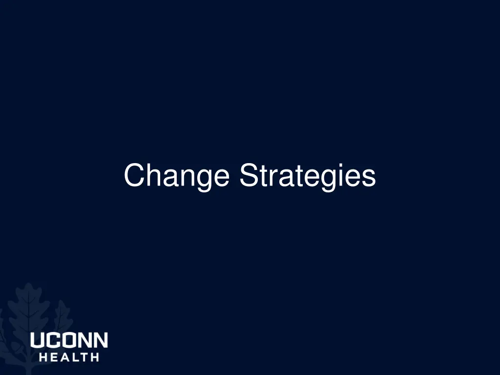 change strategies
