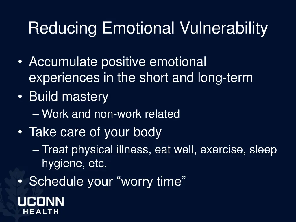 reducing emotional vulnerability 1