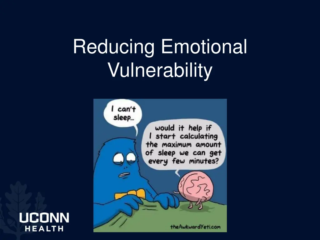 reducing emotional vulnerability