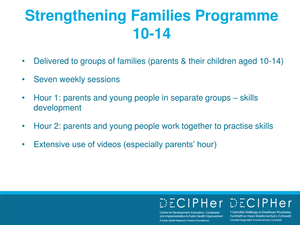 strengthening families programme 10 14 1