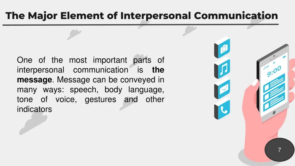 the major element of interpersonal communication