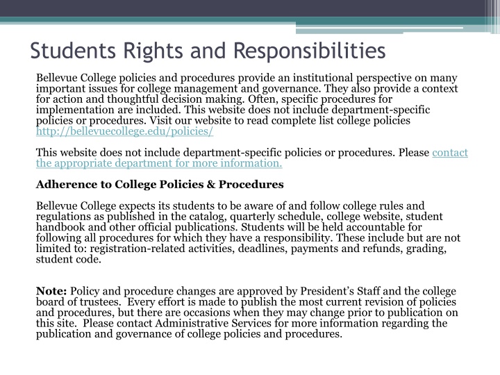 students rights and responsibilities