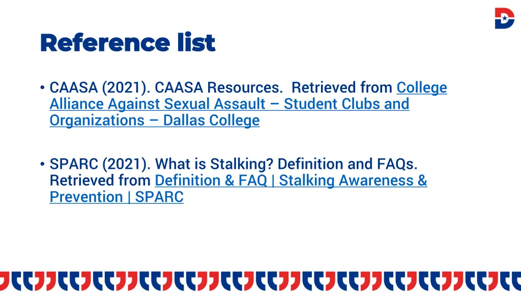 reference list reference list