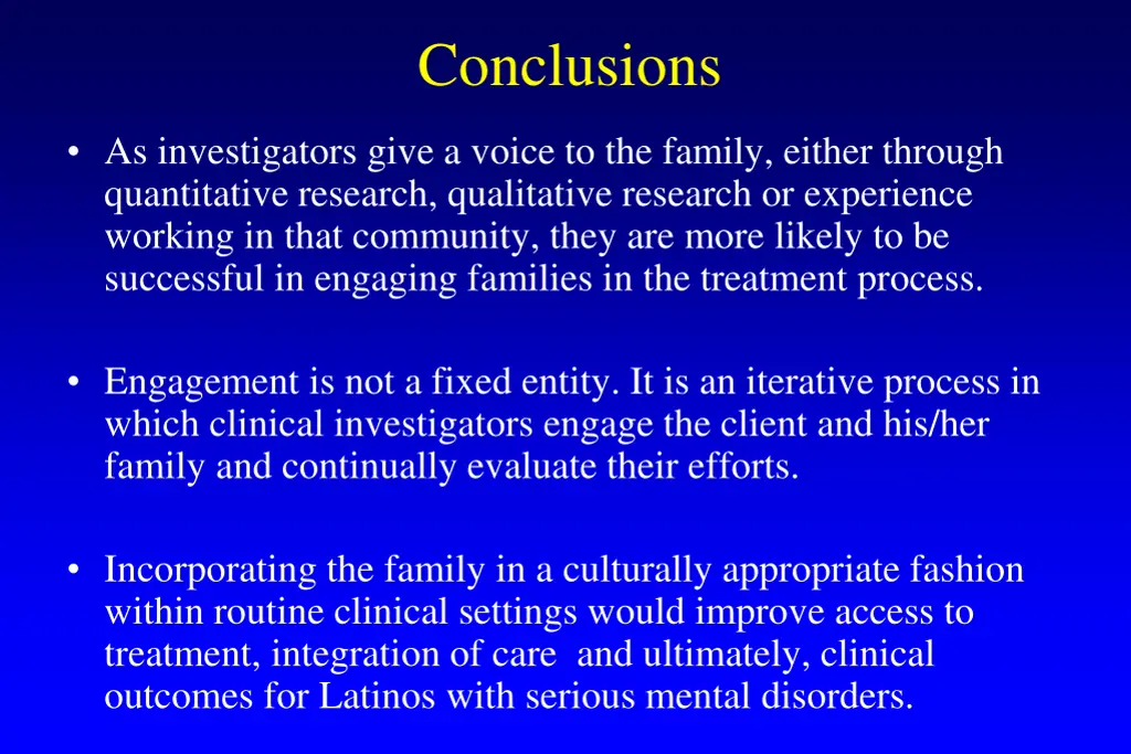 conclusions