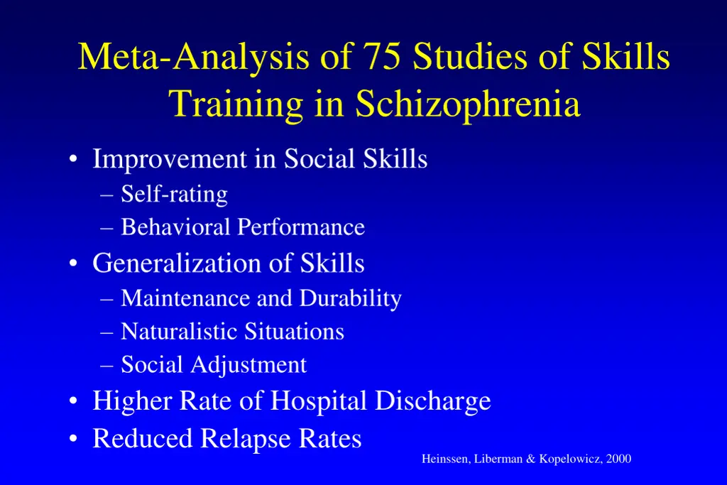 meta analysis of 75 studies of skills training