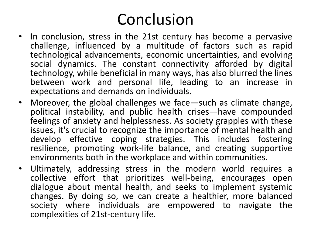 conclusion