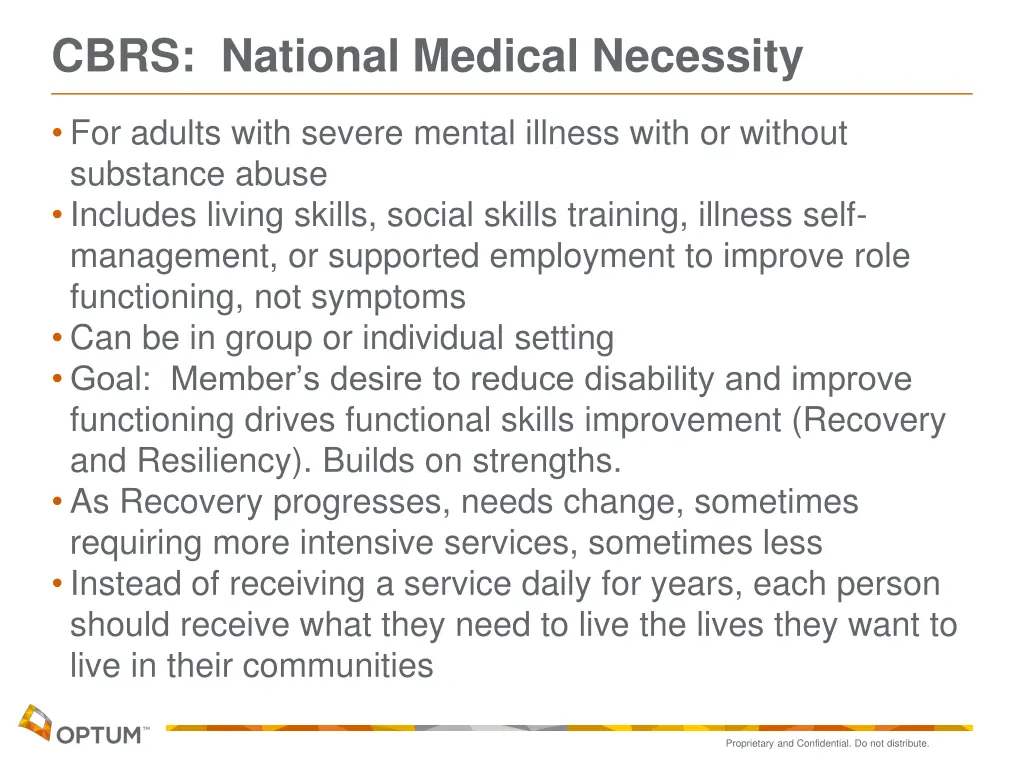 cbrs national medical necessity