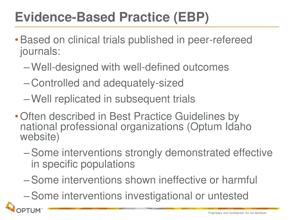 evidence based practice ebp