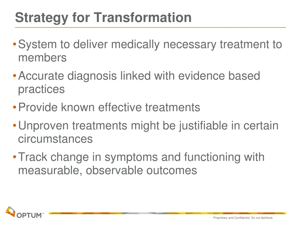 strategy for transformation