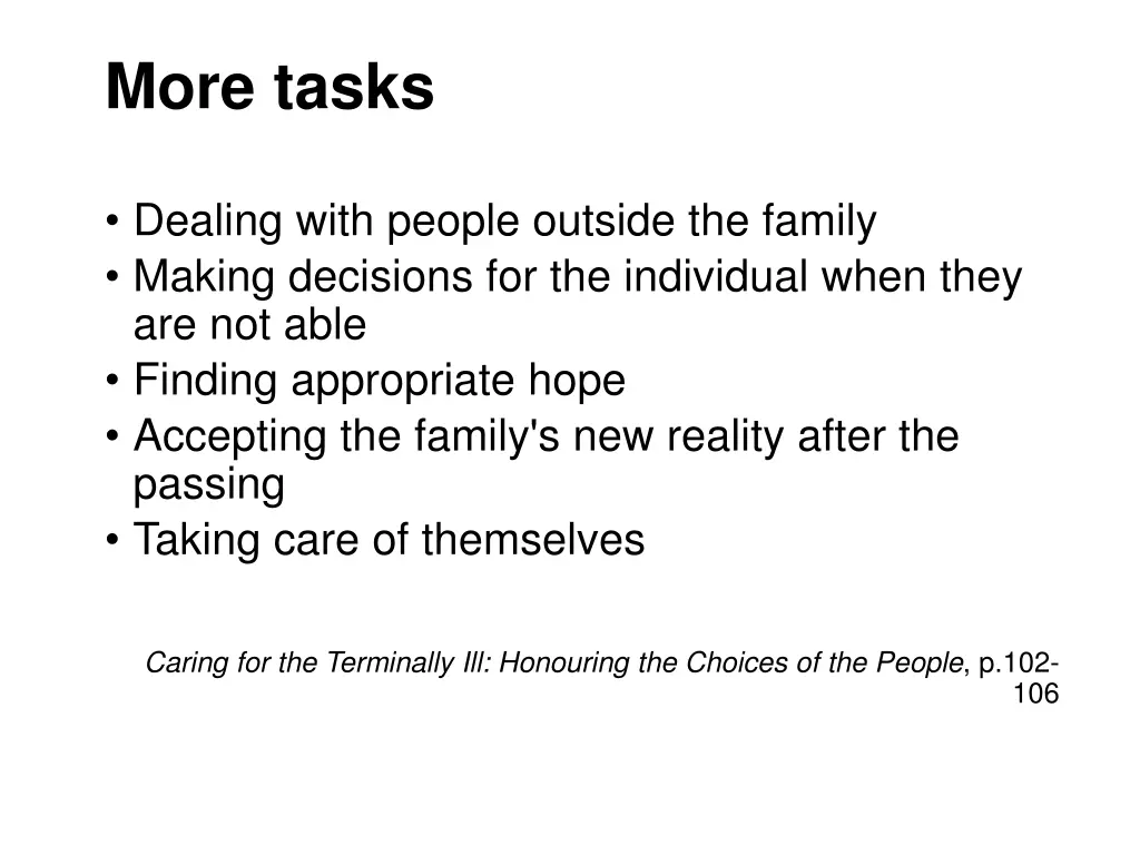 more tasks