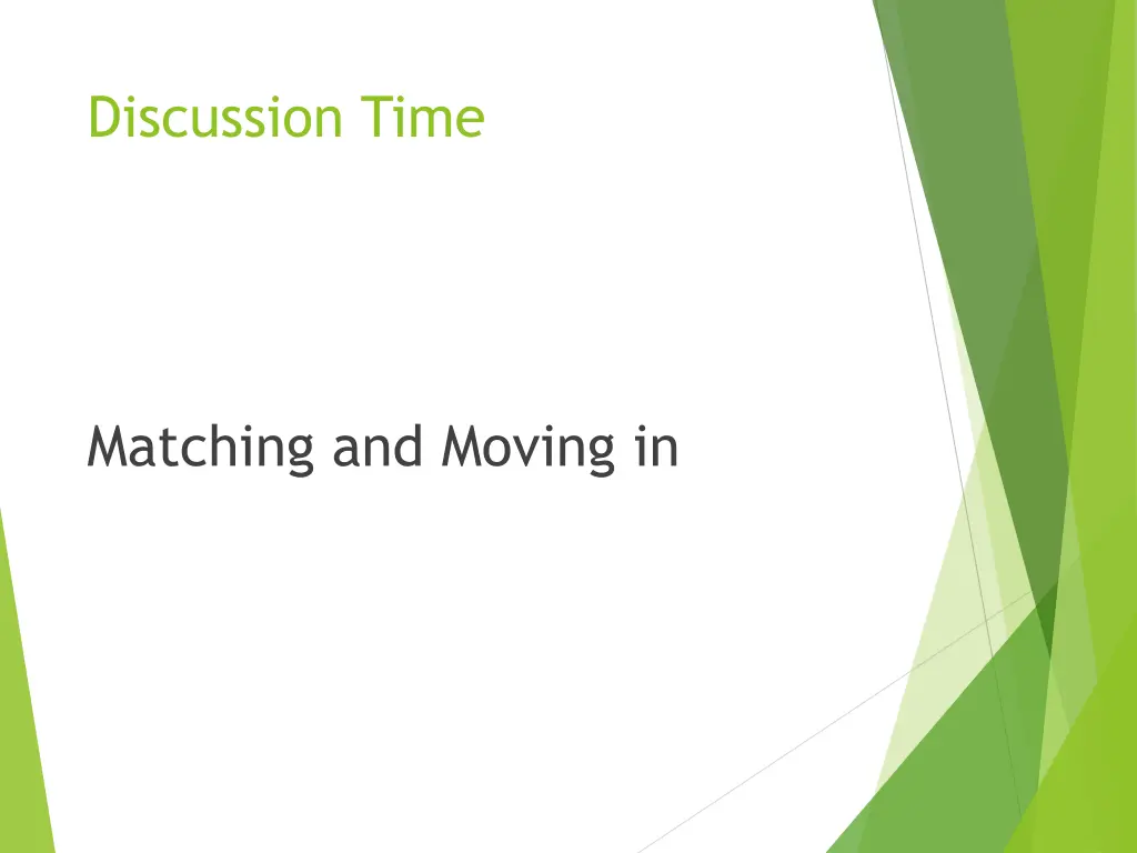 discussion time 1