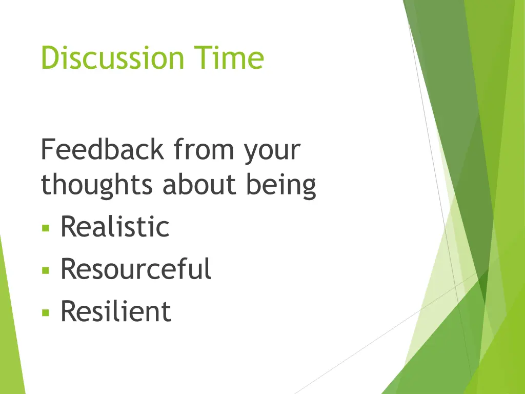 discussion time