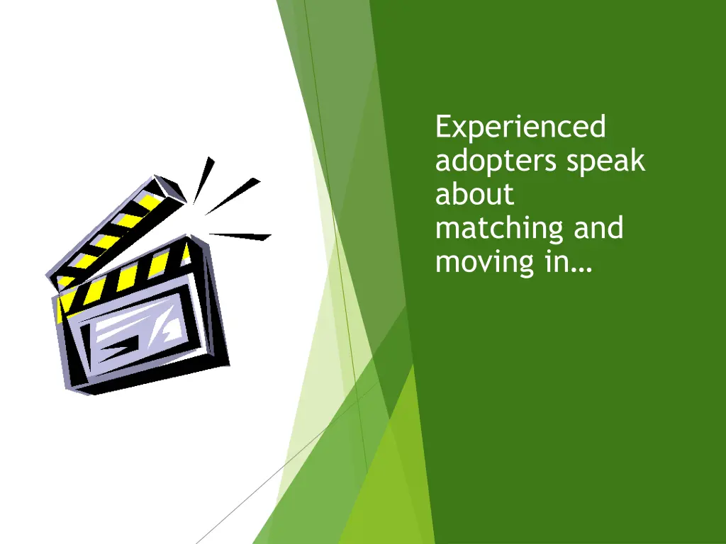 experienced adopters speak about matching