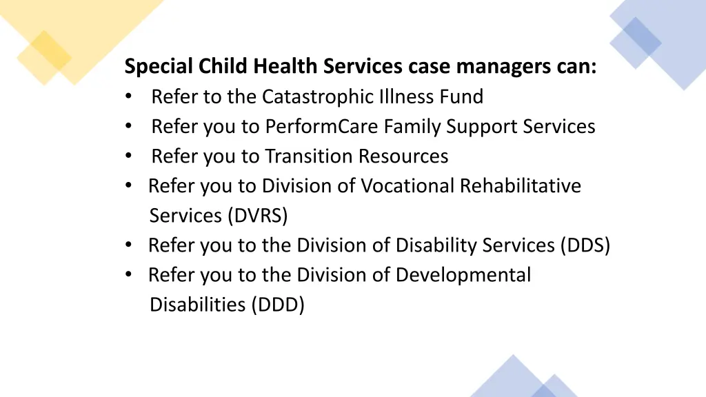 special child health services case managers 1