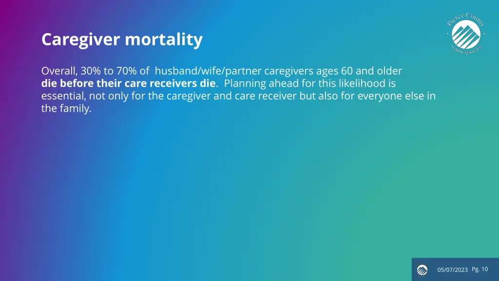 caregiver mortality