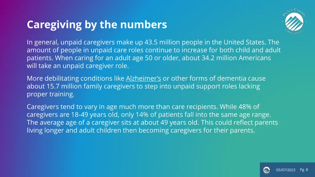 caregiving by the numbers