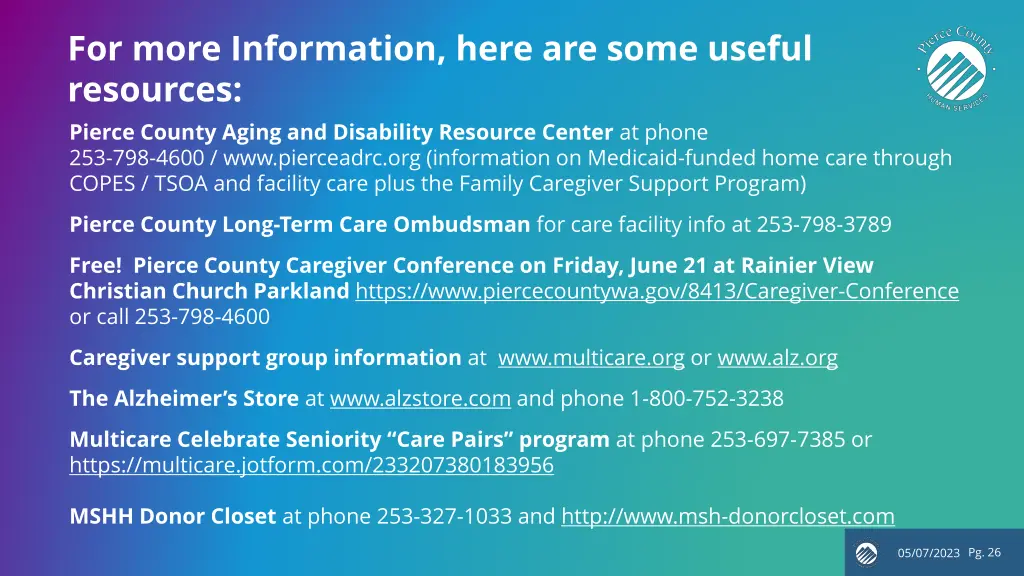 for more information here are some useful