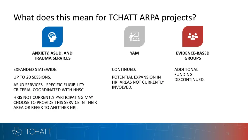 what does this mean for tchatt arpa projects
