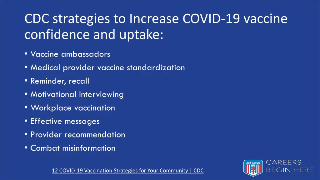 cdc strategies to increase covid 19 vaccine
