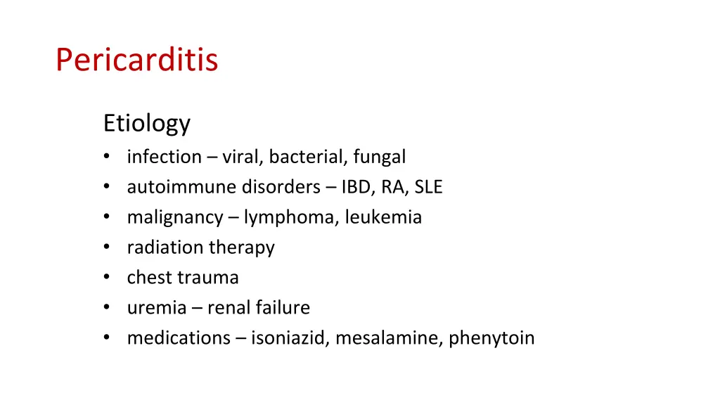 pericarditis 1
