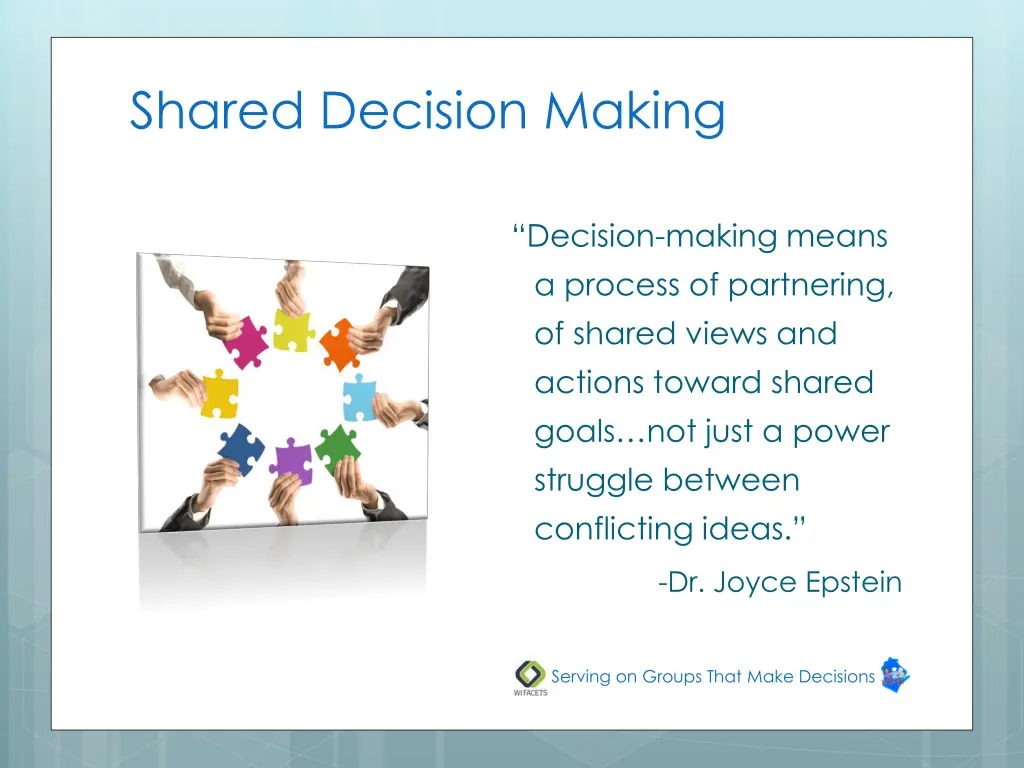 shared decision making