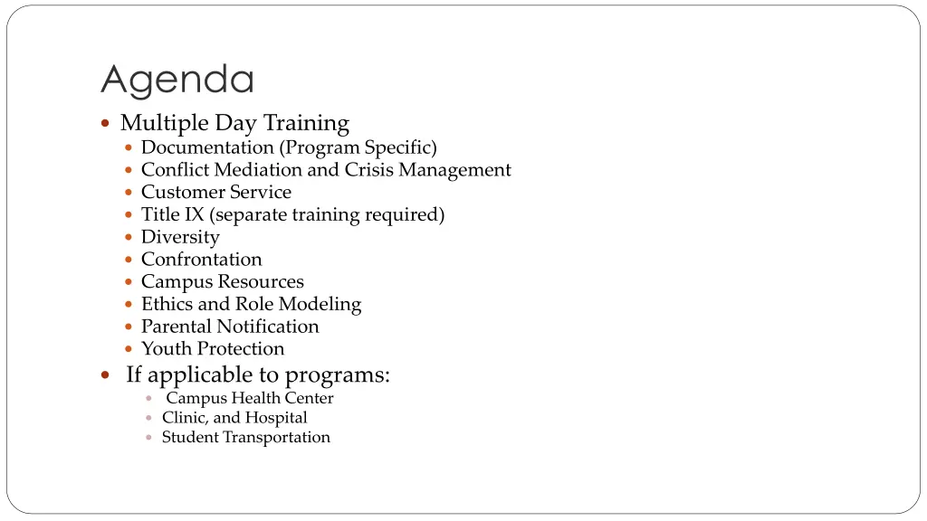 agenda 1
