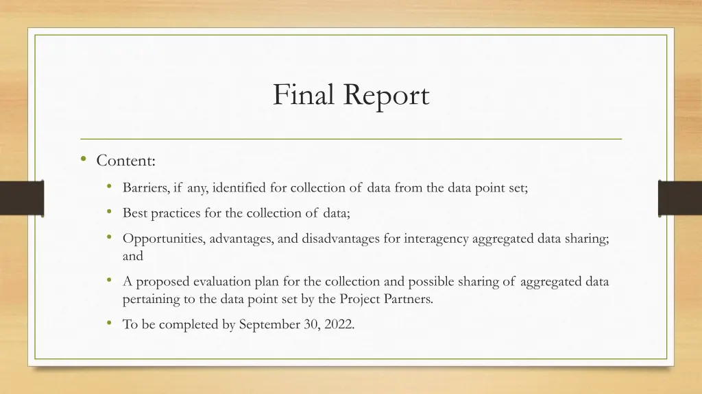final report