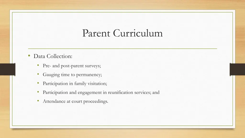 parent curriculum 2