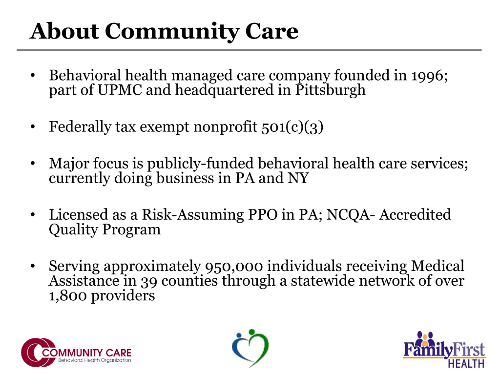 about community care