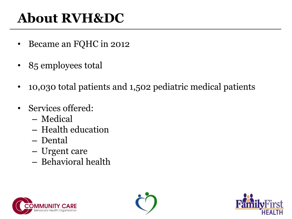about rvh dc